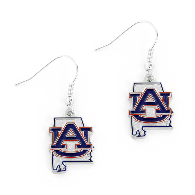 NCAA Auburn Tigers State Design Earrings