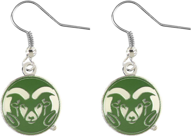 NCAA Colorado State Rams Logo Dangle Earrings