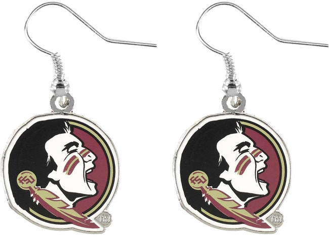 NCAA Florida State Seminoles Logo Dangle Earrings