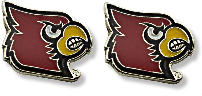 NCAA Louisville Cardinals Logo Post Earrings