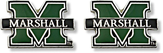 NCAA Marshall Thundering Herd Logo Post Earrings