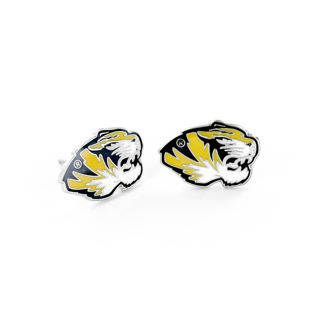 NCAA Missouri Tigers Logo Post Earrings