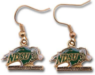 NCAA North Dakota State Bison Logo Dangle Earrings