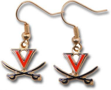 NCAA Virginia Cavaliers Logo Dangle Earrings