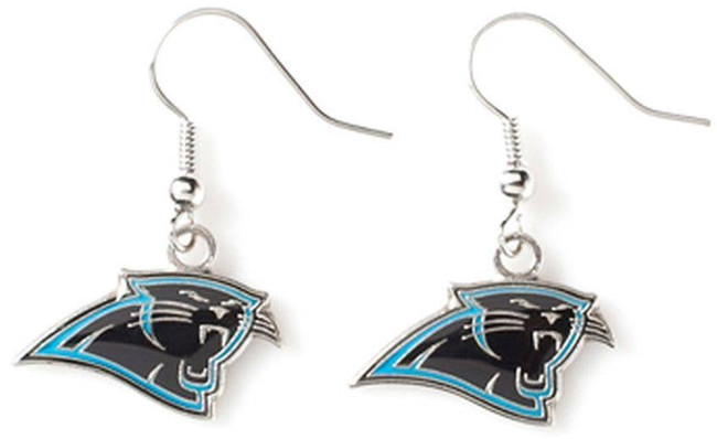 NFL Carolina Panthers Logo Dangle Earrings
