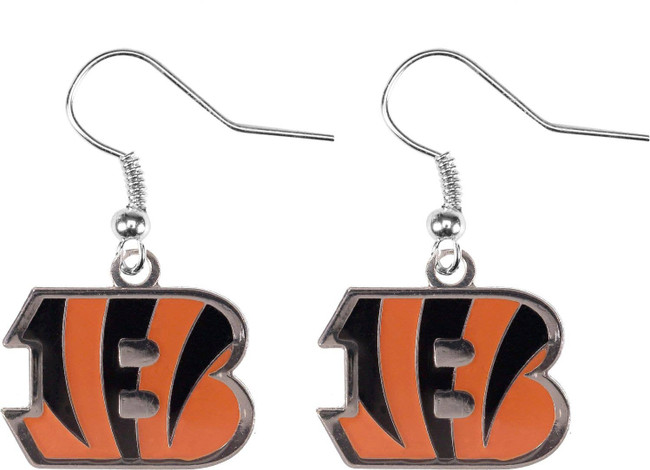 NFL Cincinnati Bengals Logo Dangle Earrings