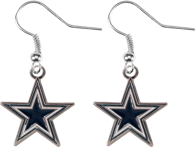 NFL Dallas Cowboys Logo Dangle Earrings
