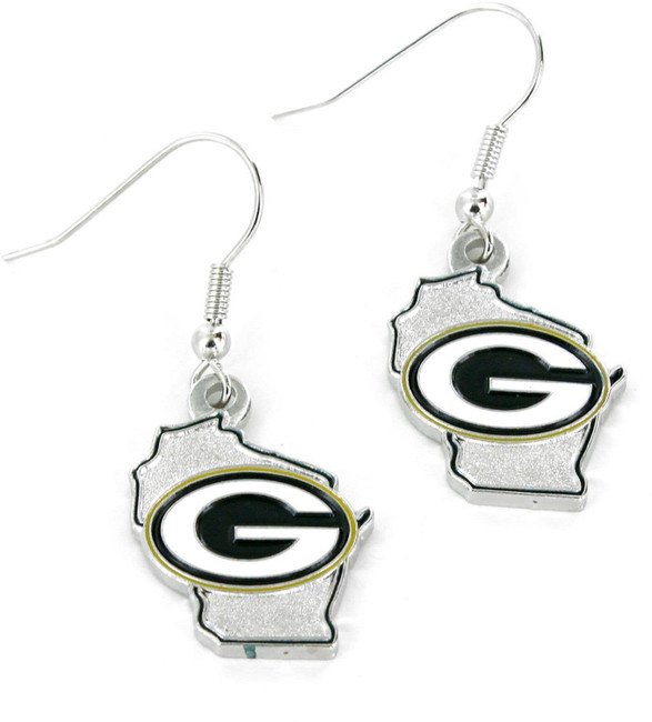 NFL Green Bay Packers State Design Earrings