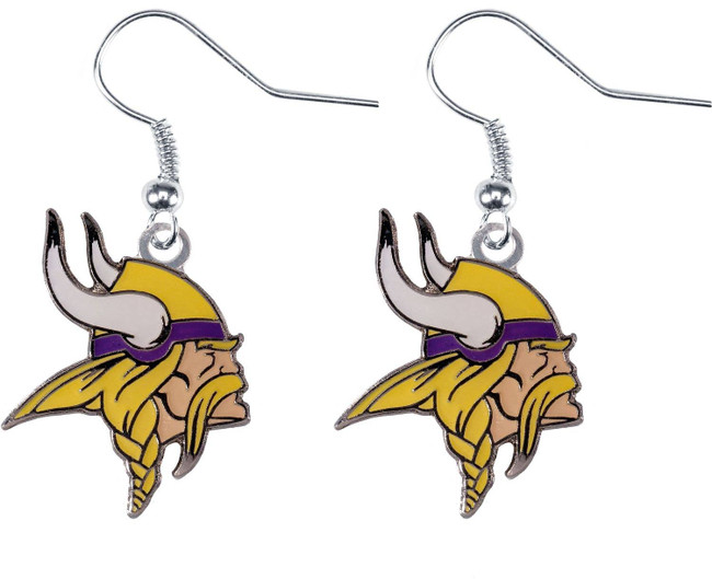 NFL Minnesota Vikings Logo Dangle Earrings