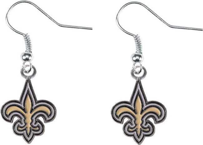 NFL New Orleans Saints Logo Dangle Earrings