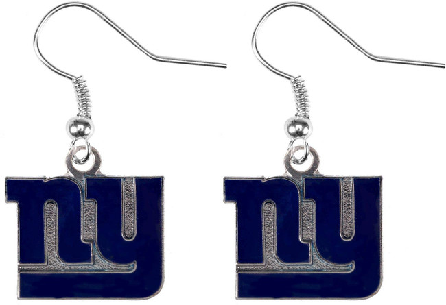 NFL New York Giants Logo Dangle Earrings