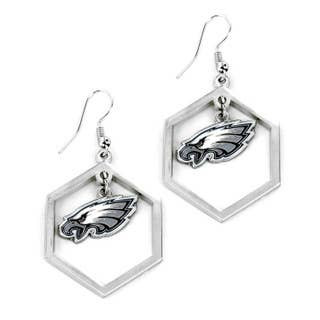 NFL Philadelphia Eagles Hexagon Cutout Earrings