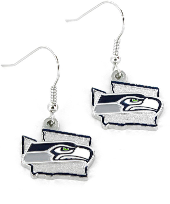 NFL Seattle Seahawks State Design Earrings
