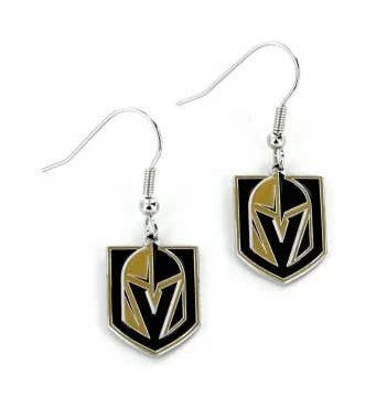 NHL Vegas Golden Knights Logo Dangle Earrings