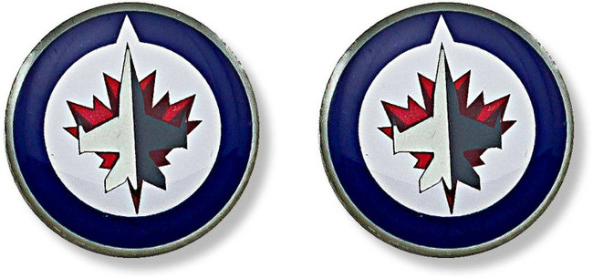 NHL Winnipeg Jets Logo Post Earrings