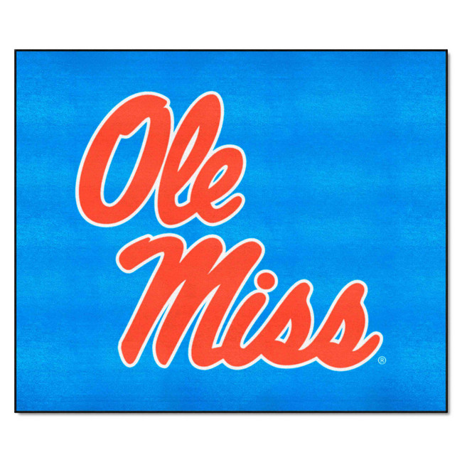 Ole Miss Rebels Tailgater Rug - 5ft. x 6ft., Light Blue Alternate