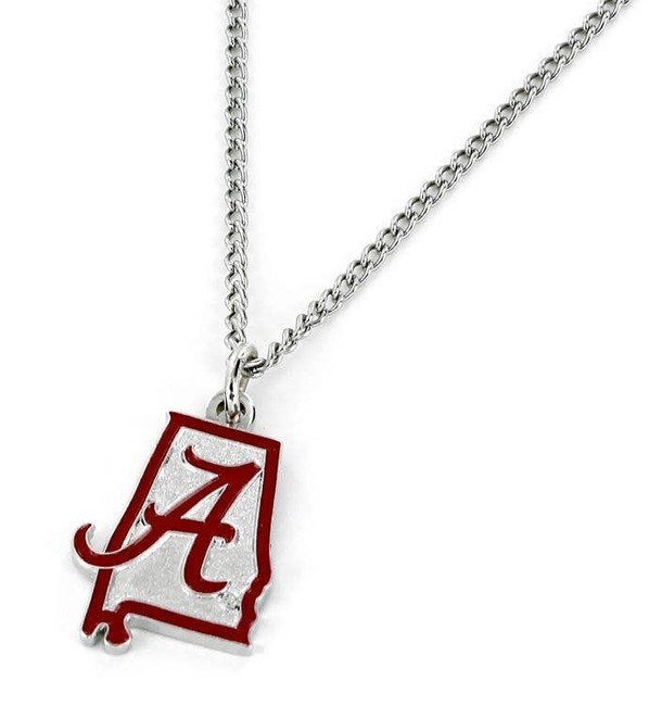 NCAA Alabama Crimson Tide State Design Necklace