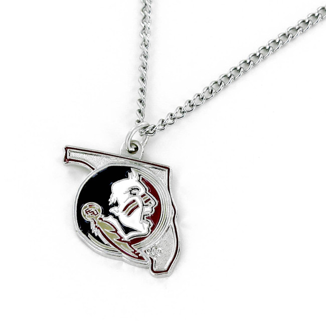 NCAA Florida State Seminoles State Design Necklace