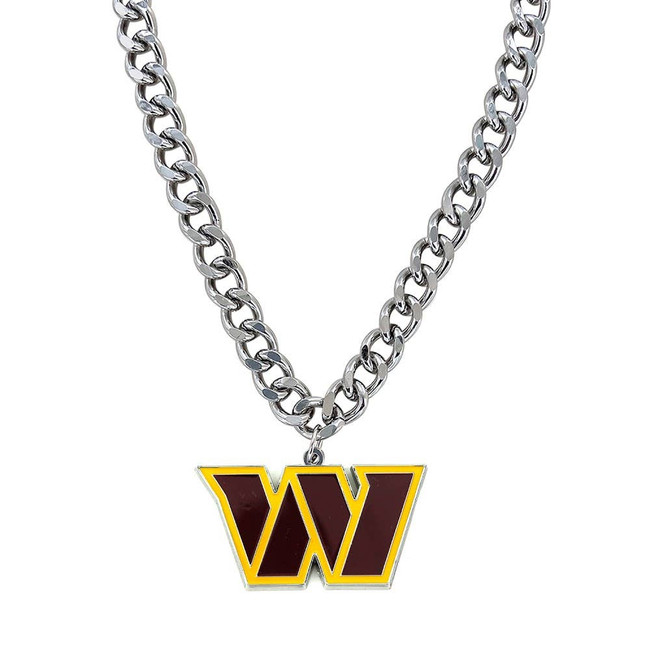 NFL Washington Commanders Heavyweight Team Logo Necklace