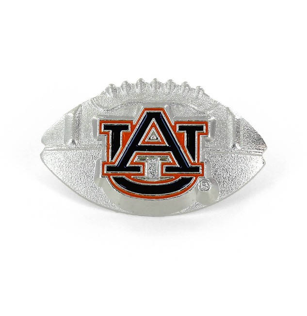NCAA Auburn Tigers Sculpted Football Pin