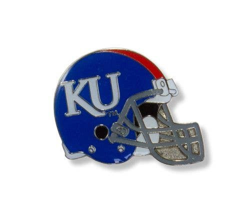 NCAA Kansas Jayhawks Football Helmet Pin