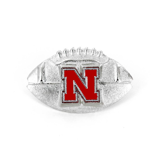 NCAA Nebraska Cornhuskers Sculpted Football Pin