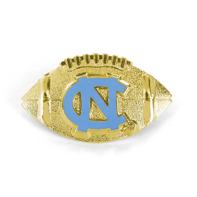 NCAA North Carolina Tar Heels Sculpted Football Pin