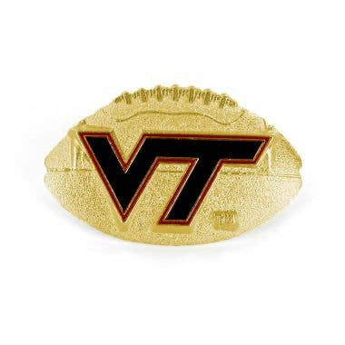 NCAA Virginia Tech Hokies Sculpted Football Pin