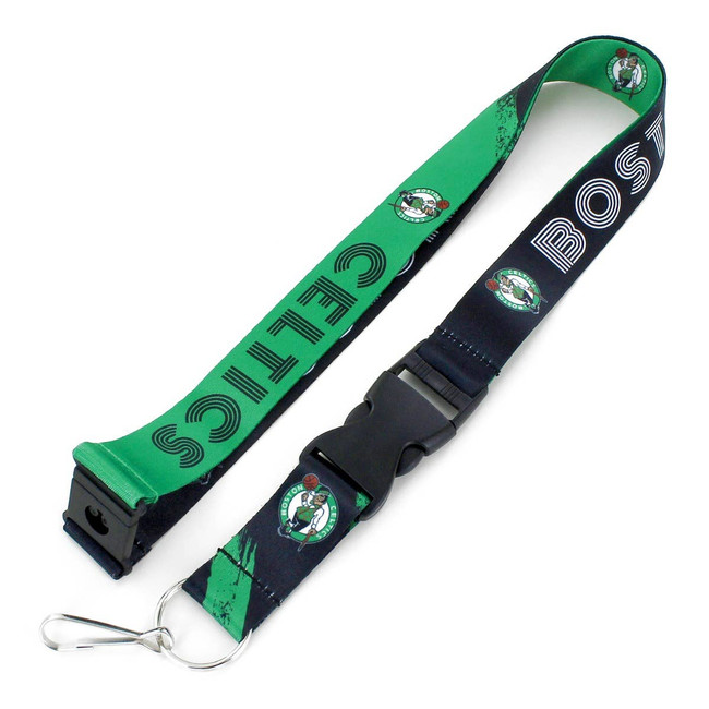 NBA Boston Celtics Crossfade Lanyard Keychain ID Holder NBA Fan Accessory