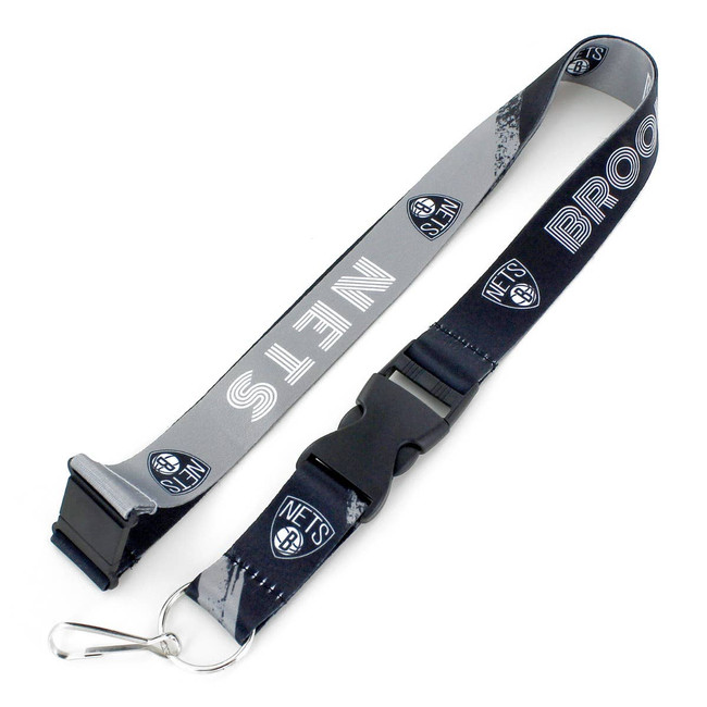 NBA Brooklyn Nets Crossfade Lanyard Keychain ID Holder NBA Fan Accessory