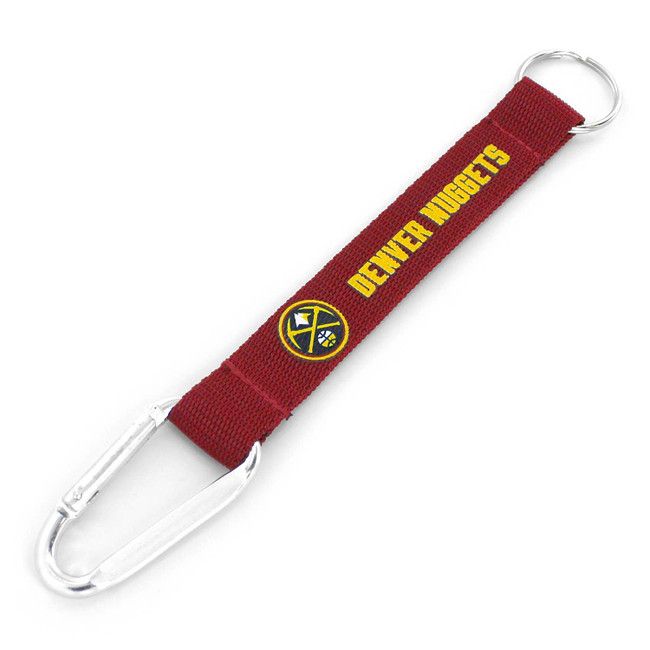 NBA Denver Nuggets Carabiner Lanyard Keychain ID Holder NBA Fan Accessory Keychain