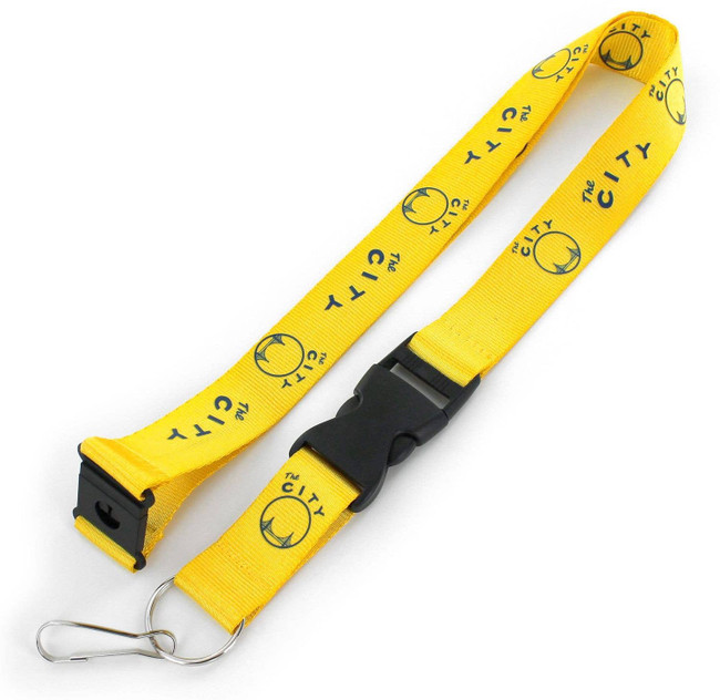 NBA Golden State Warriors "The City" Team Lanyard Keychain ID Holder NBA Fan Accessory, Yellow