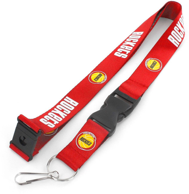 NBA Houston Rockets Hardwood Classic Lanyard Keychain ID Holder NBA Fan Accessory