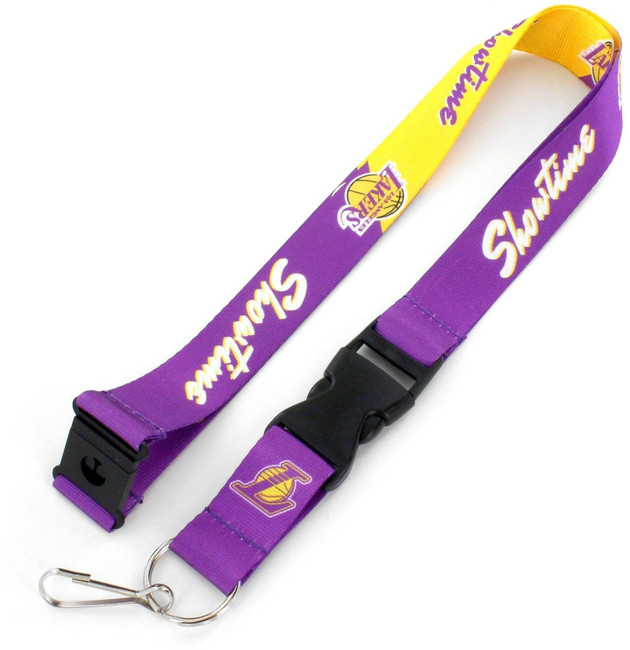 NBA Los Angeles Lakers Slogan Lanyard Keychain ID Holder NBA Fan Accessory