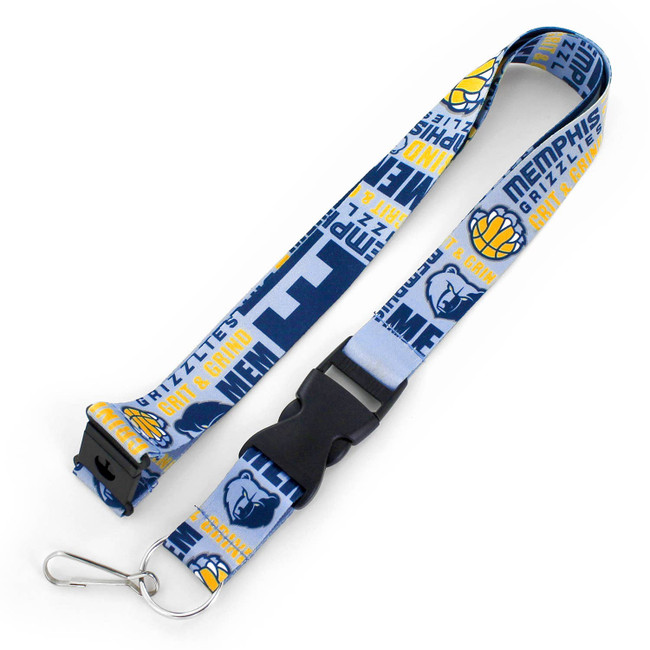 NBA Memphis Grizzlies Dynamic Lanyard Keychain ID Holder NBA Fan Accessory