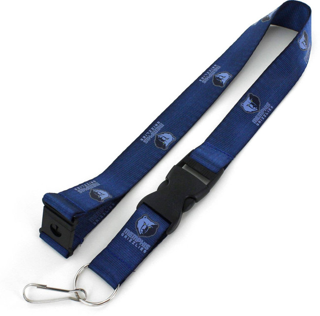 NBA Memphis Grizzlies Team Lanyard Keychain ID Holder NBA Fan Accessory, Blue