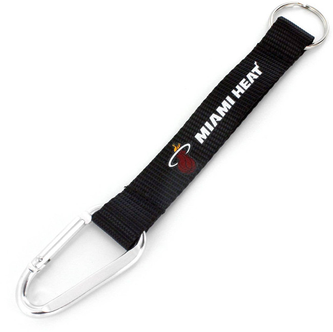 NBA Miami Heat Carabiner Lanyard Keychain ID Holder NBA Fan Accessory Keychain