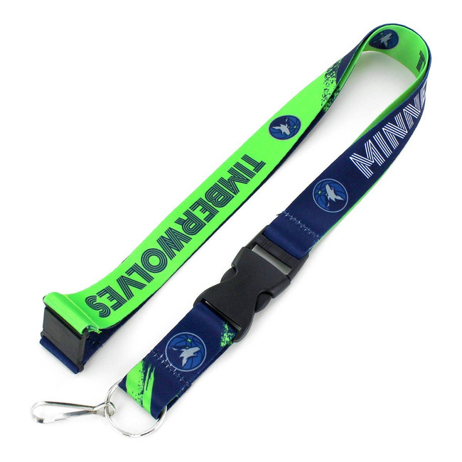 NBA Minnesota Timberwolves Crossfade Lanyard Keychain ID Holder NBA Fan Accessory
