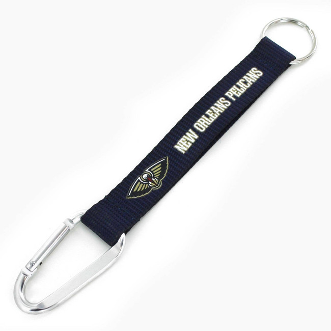 NBA New Orleans Pelicans Carabiner Lanyard Keychain ID Holder NBA Fan Accessory Keychain