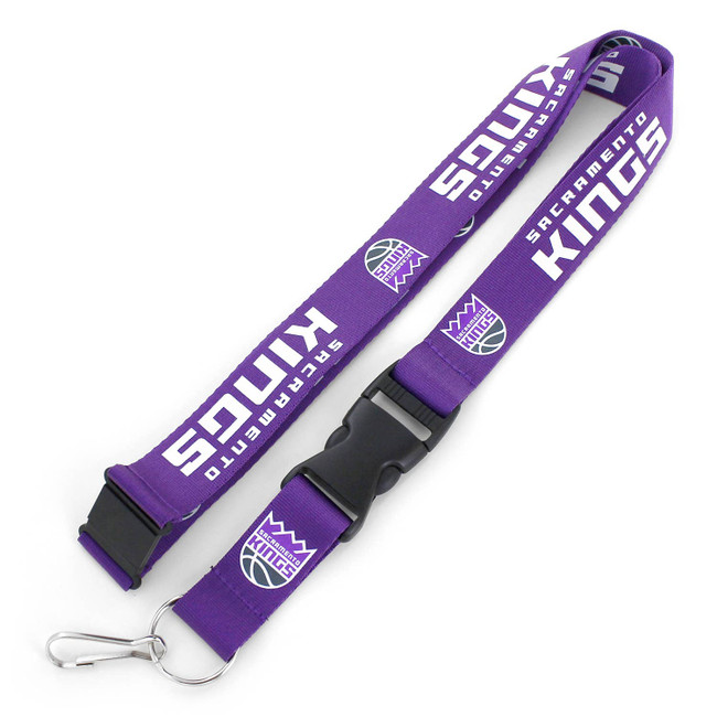 NBA Sacramento Kings Team Lanyard Keychain ID Holder NBA Fan Accessory, Purple