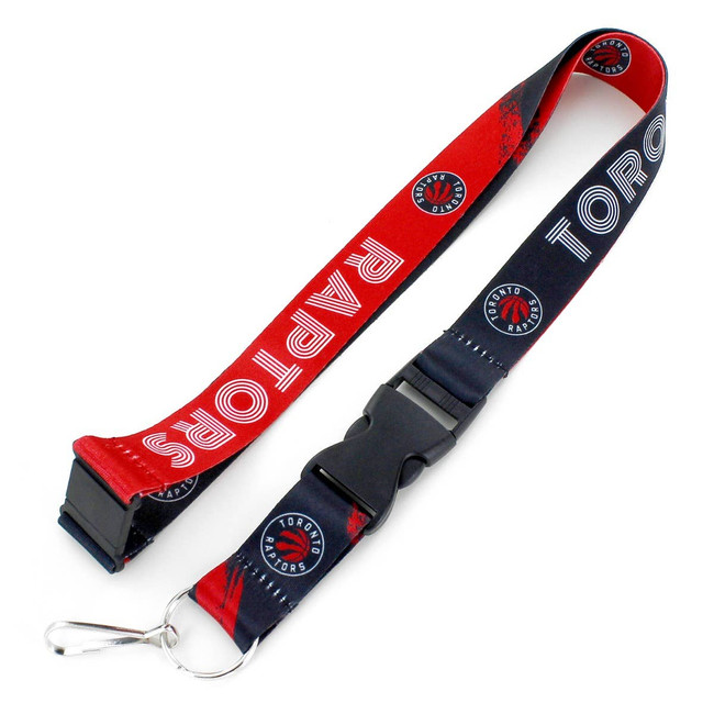 NBA Toronto Raptors Crossfade Lanyard Keychain ID Holder NBA Fan Accessory