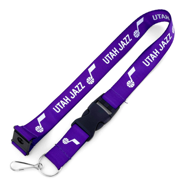 NBA Utah Jazz Team Lanyard Keychain ID Holder NBA Fan Accessory, Yellow