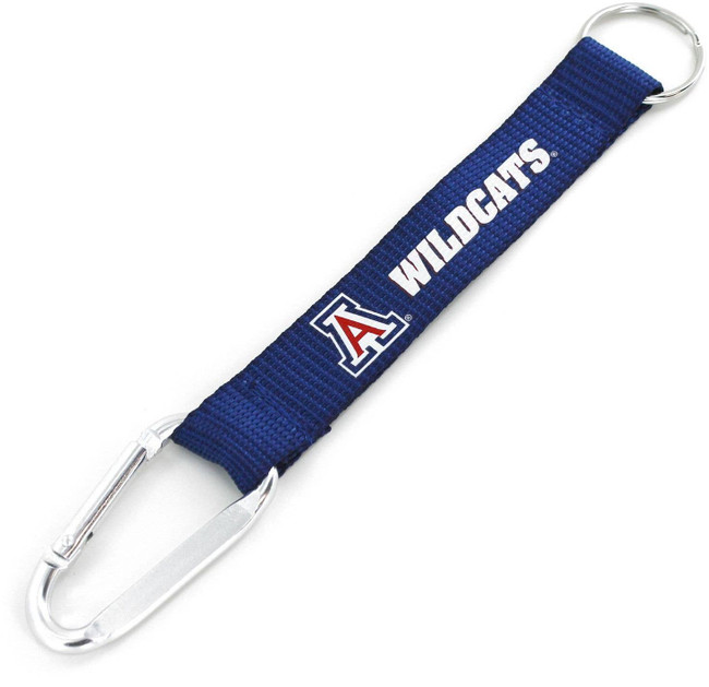 NCAA Arizona Wildcats Carabiner Lanyard Keychain ID Holder NCAA Fan Accessory Keychain