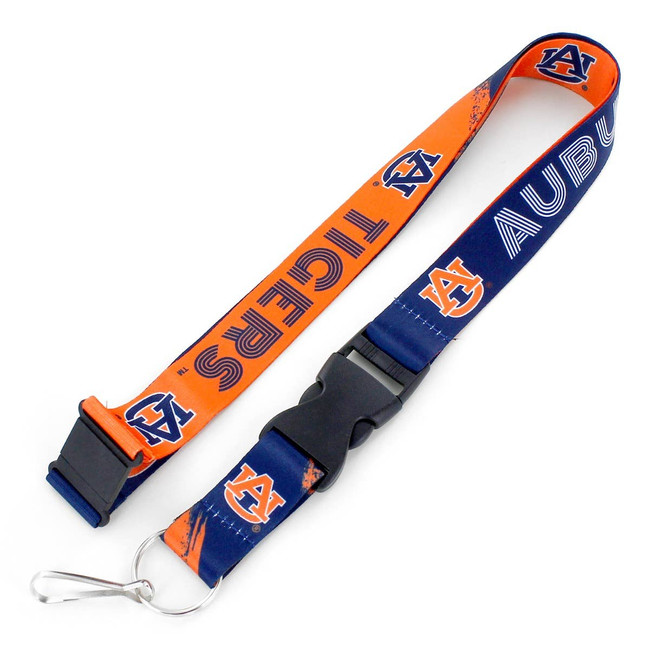 NCAA Auburn Tigers Crossfade Lanyard Keychain ID Holder NCAA Fan Accessory