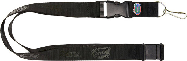 NCAA Florida Gators Black on Black Lanyard Keychain ID Holder NCAA Fan Accessory