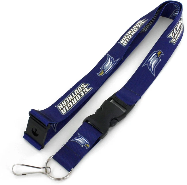 NCAA Georgia Southern Eagles Team Lanyard Keychain ID Holder NCAA Fan Accessory, Blue