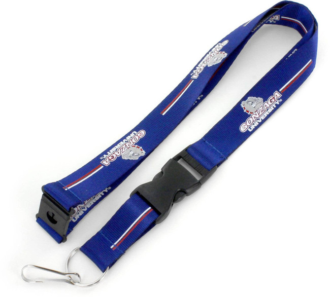 NCAA Gonzaga Bulldogs Team Lanyard Keychain ID Holder NCAA Fan Accessory, Blue