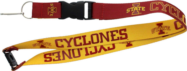 NCAA Iowa State Cyclones Reversible Lanyard Keychain ID Holder NCAA Fan Accessory