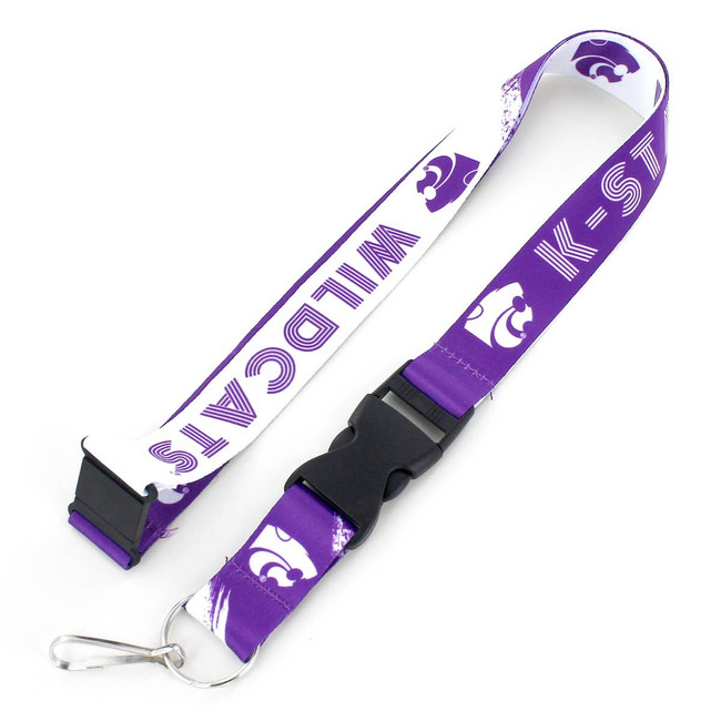 NCAA Kansas State Wildcats Crossfade Lanyard Keychain ID Holder NCAA Fan Accessory