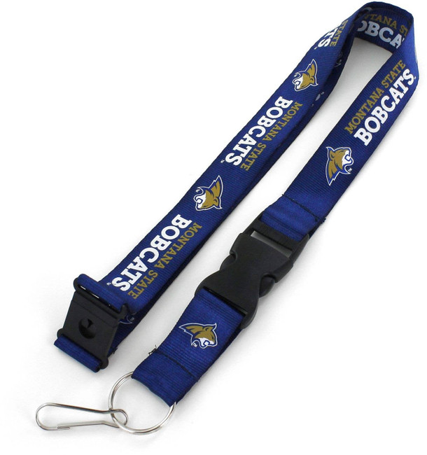 NCAA Montana State Bobcats Team Lanyard Keychain ID Holder NCAA Fan Accessory